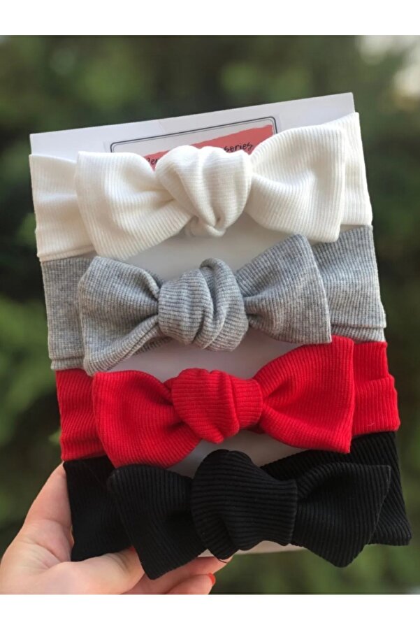 Nis butik 4'lü Bandana Bebek Hediyelik Set, Hediyelik Bandana Seti, Bebek Bandana Set
