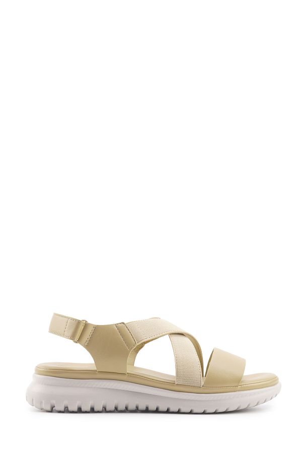 Travel Soft-TRV2576.Z4FX Gelbe Damen-Komfortsandalen 1