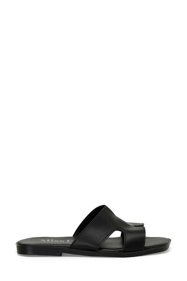 Miss F-DS21046.C 4FX Schwarze Damenhausschuhe 1
