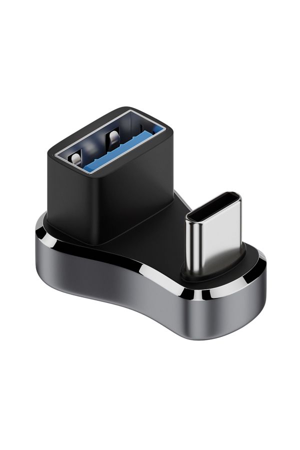 VAKIND-محول USB C بزاوية 180 درجة USB 3.1 بسرعة 10 جيجابت في الثانية، USB-C ذكر إلى أنثى، 20 جيجابت في الثانية، PD، 140 واط، شحن سريع 1