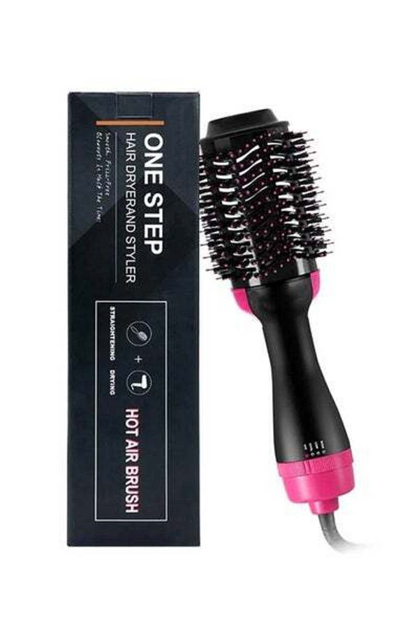 HALAMODO-Hair Dryer Styler Pink/Black 1