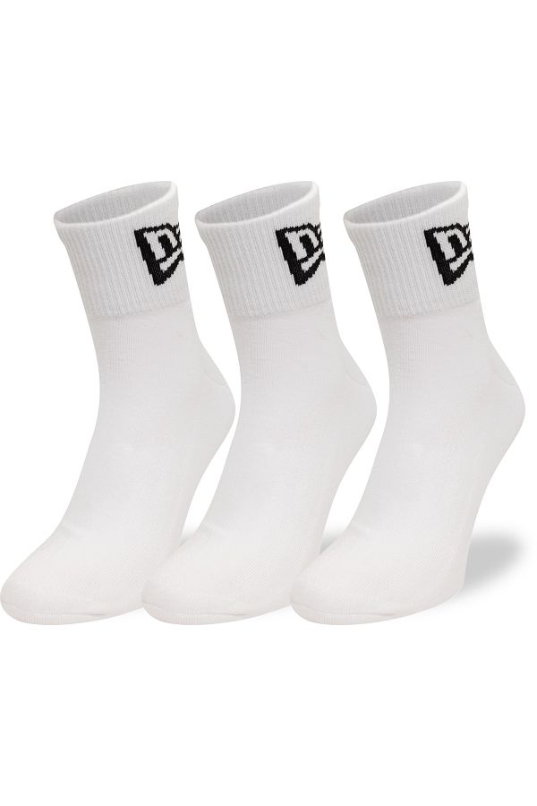 NEW ERA-Sosete Newera Ne Flag Ankle 3Pk Newera Whi 1