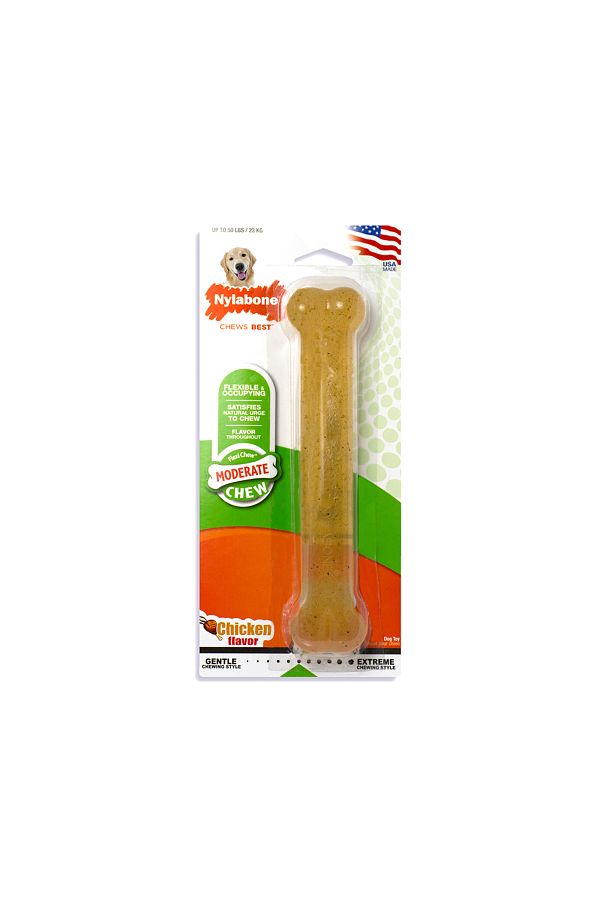 Nylabone-Moderate Chew Chicken Chew Toy - Giant Pack Of 2 1