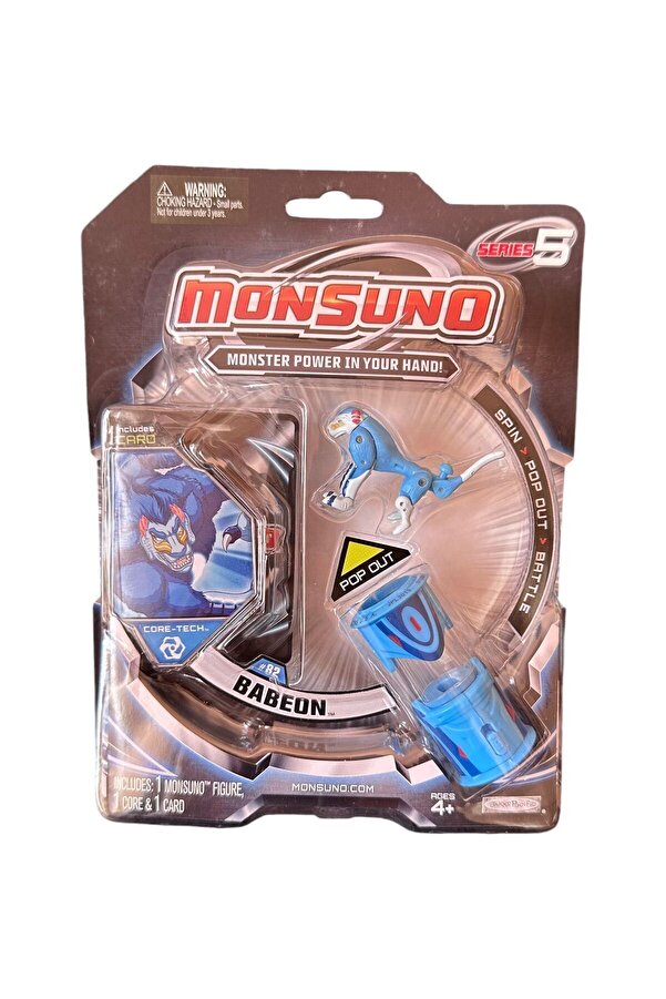 Monsuno Orijinal Monsuno Figür Babeon 1 Figür,1 Kart,1 Fırlatıcı Birlikte