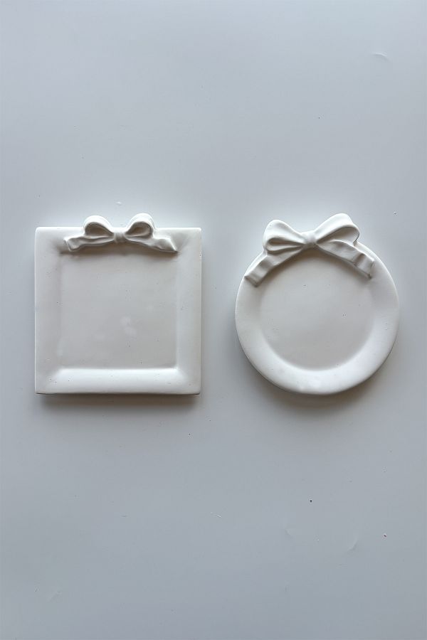 sin istanbul-2-Piece Bow Mini Plate White 1