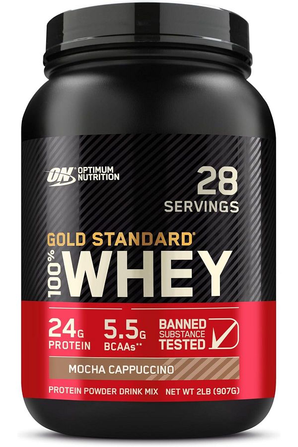 Optimum Nutrition-(ON) Gold Standard 100% Whey Protein Powder - Mocha Cappuccino, 2 Lbs 1