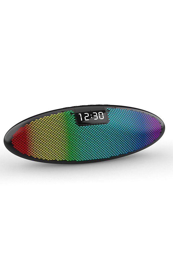 Generic-Bluetooth Speaker with LED Light Modes & Digital Clock USB Rechargeable, Wireless Audio 1