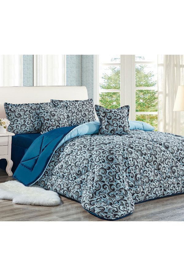 Generic-Comforter Set King Size 6 Pieces Comforter Set Twin Unisex Bedding Set 1