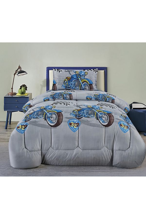 Generic-3 Piece Single Crib Bedding Set, Lightweight Comforter, Suitable for All Seasons G2 1