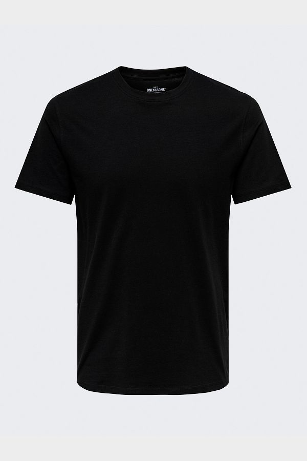 Only & Sons-Onsmax Life Ss Stitch Tee Noos Men's Black T-Shirt - 22025208 1