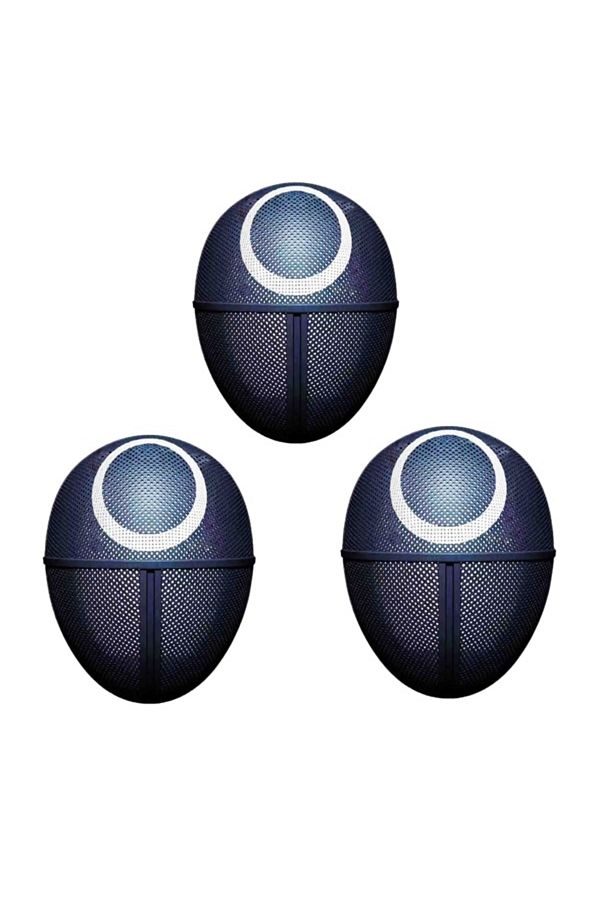Depox-Set Of Three Carnival Masks, Squid Game, Circle, Black 1