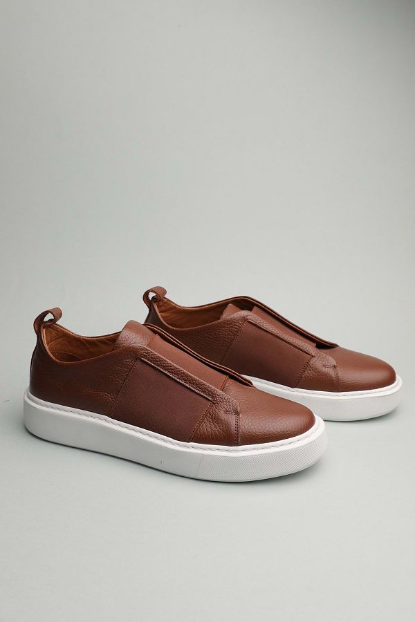 Gondol-Men's Genuine Leather Classic Casual Tan 40 Ttx.520 1