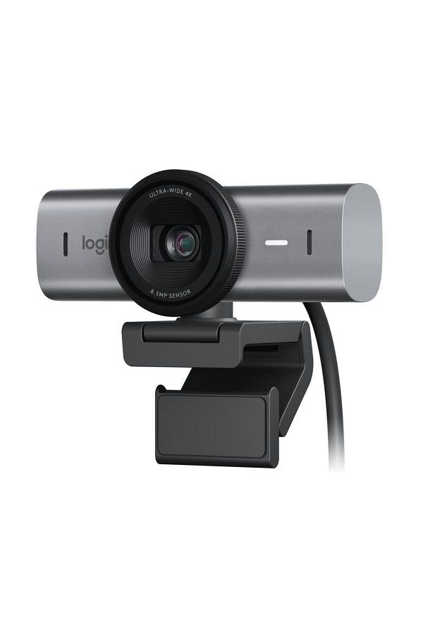 logitech-Logitech MX Brio 705 4K Webcam with AI-based Image Enhancement, Gray 1
