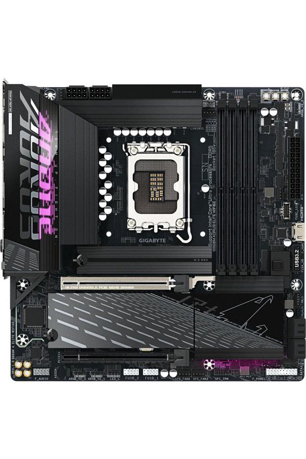 Gigabyte-Motherboard GIGABYTE B860M AORUS ELITE WIFI6E, Intel B860, LGA 1851, DDR5, mATX 1