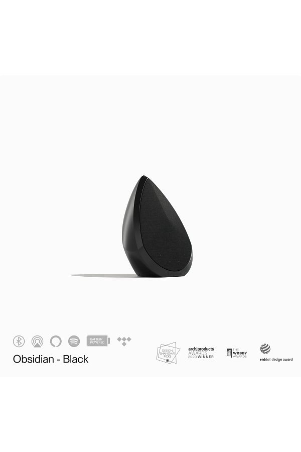 pantheone-Obsidian Compact Wireless Speaker - Black 1