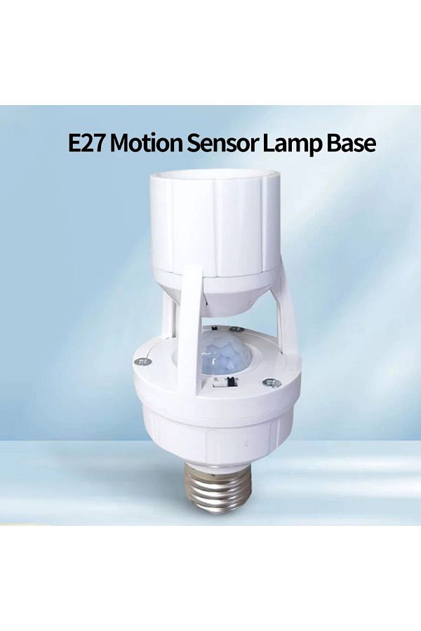 Choice-E27 Motion Sensor E27 Bulb Socket Adapter With PIR Motion Sensor Light Switch 100-240V E27 Lamp Base 1