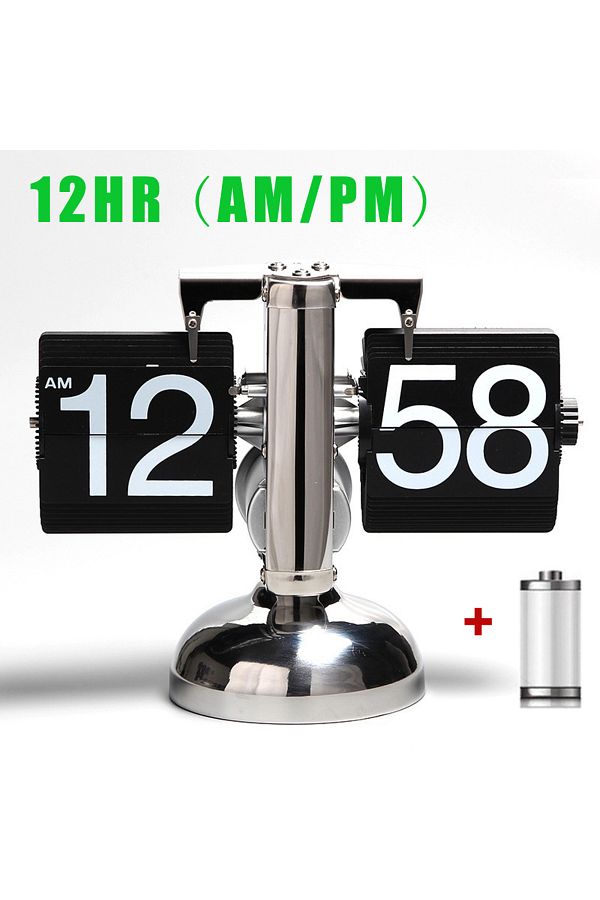 Choice-12HR-Black-304stl Automatically Flipping Clock with Time Page Turning.Full of Sense of Technology.Fo 1