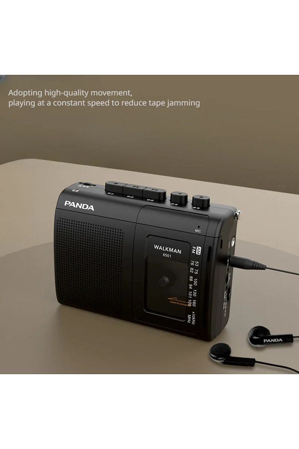 DIXSG-مشغل موسيقى كاسيت كلاسيكي محمول أسود اللون، راديو AM/FM، مسجلات أشرطة Walkman مع مكبر صوت 1