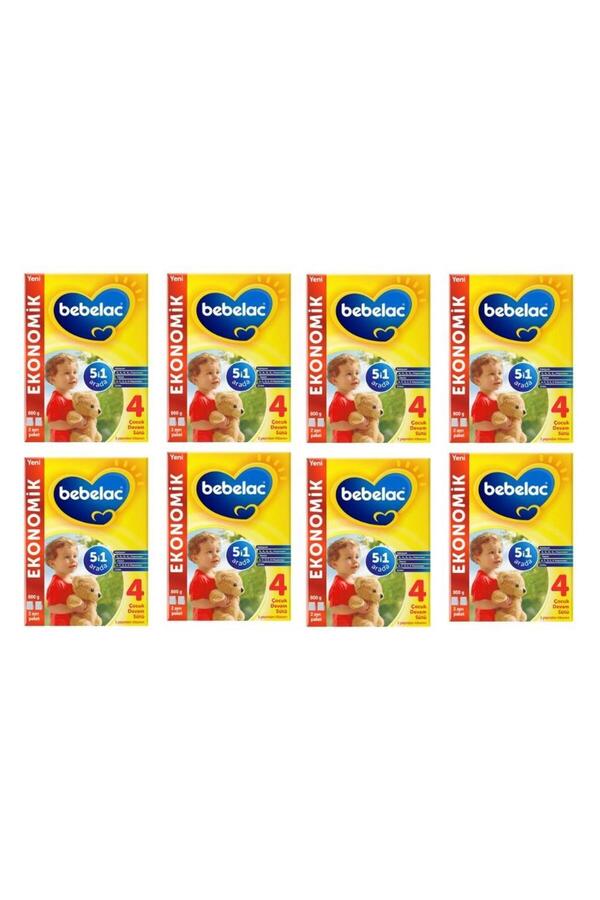 Bebelac 4 Numara Çocuk Devam Sütü 1 Yaşından Itibaren 800grx8 Adet