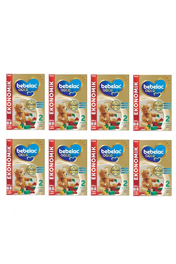 Bebelac Gold 2 Numara Devam Sütü 800 Gr X 8 Adet