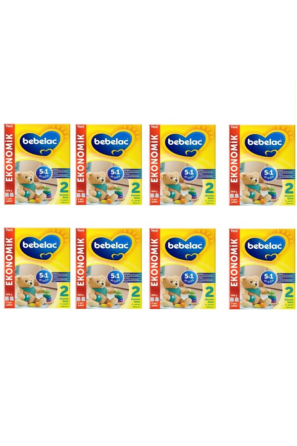 Bebelac 2 Numara Devam Sütü 800 Gr X 8 Adet