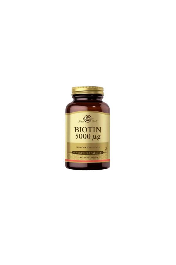 Solgar-Biotin 5000 Mcg Food Supplement 50 Capsules 1