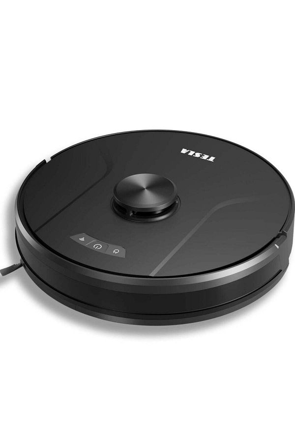 TESLA-Smart Robot Vacuum Cleaner with Wet Wipe Function, Powerful Suction, Works with Google & Tesla App 1