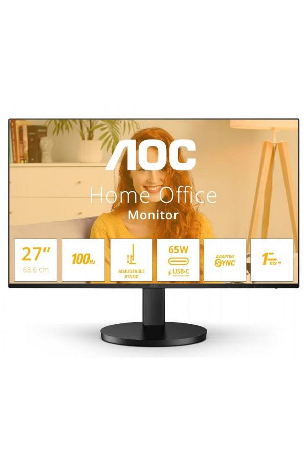 Aoc-Monitor IPS LED AOC 27" Q27B3CF2, QHD (2560 x 1440), HDMI, Boxe, 100 Hz, 1 ms (Negru) 1