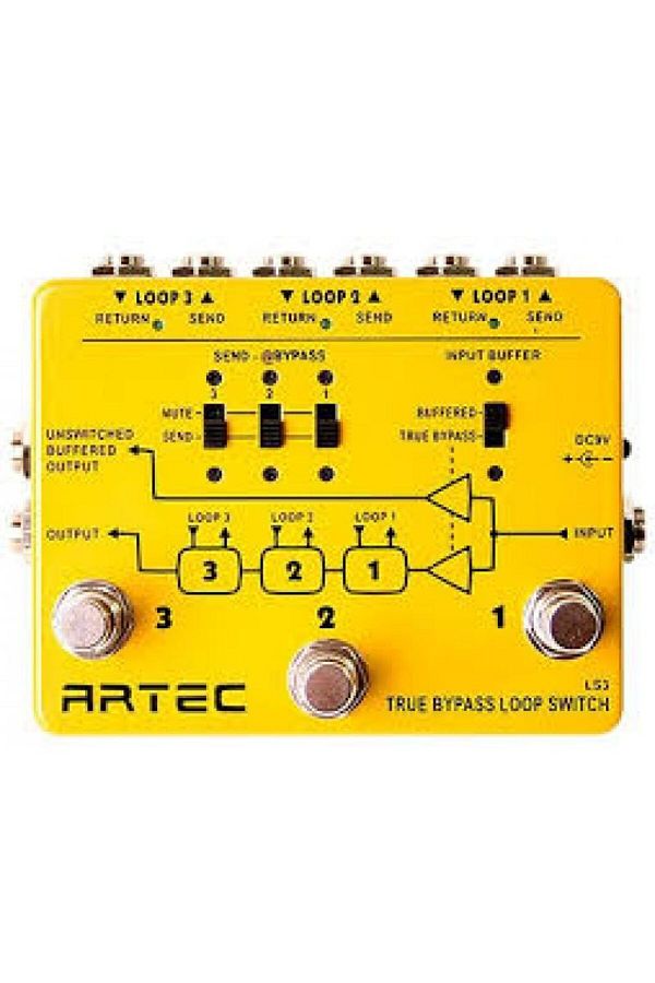 ARTEC-Ls3 - Three Channel Loop Switch Pedal 1