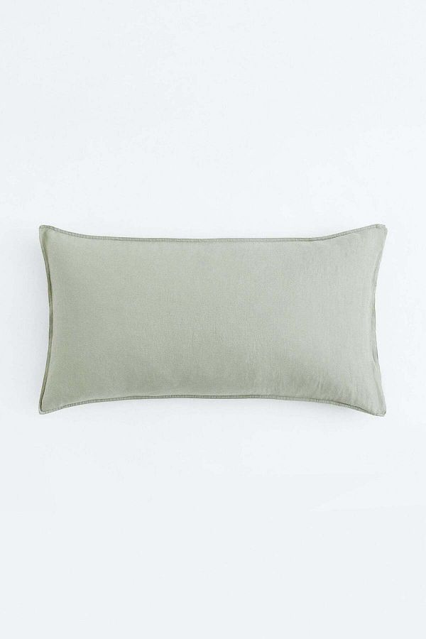 H&M-Washed linen pillowcase 1