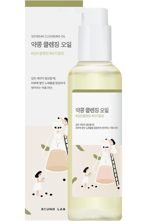 Round Lab-ROUND LAB Soybean Cleansing Oil |250ml Dissolve impurities, 1
