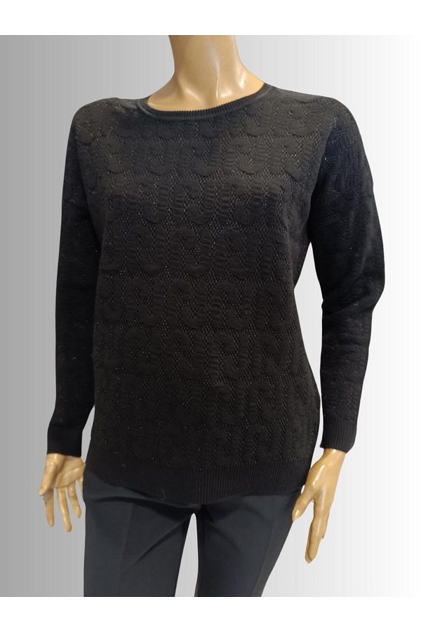 Vedi-T Sleeve Jacquard Sweater 1