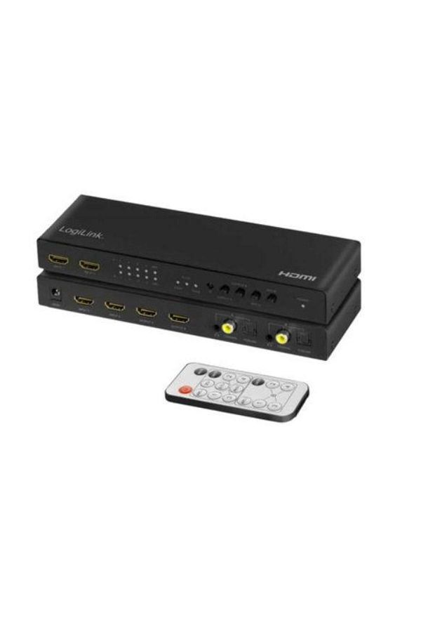 LogiLink-Switch KVM LogiLink HD0049, 4x HDMI-A intrare, 2x HDMI-A iesire, 4K/60 Hz (Negru) 1