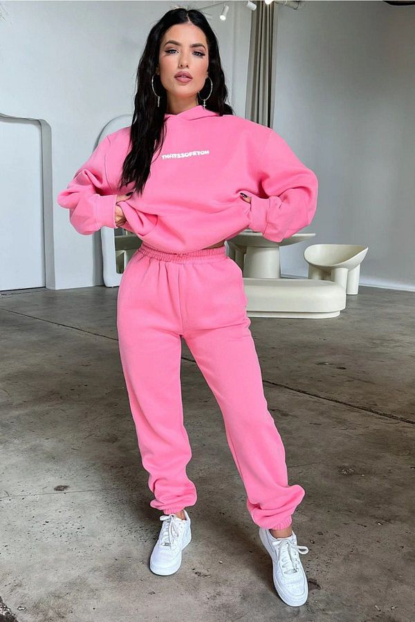 VBSVİBES-That So Fetch Σετ αθλητικής φόρμας Jogger - Φούτερ με ροζ στάμπα 1