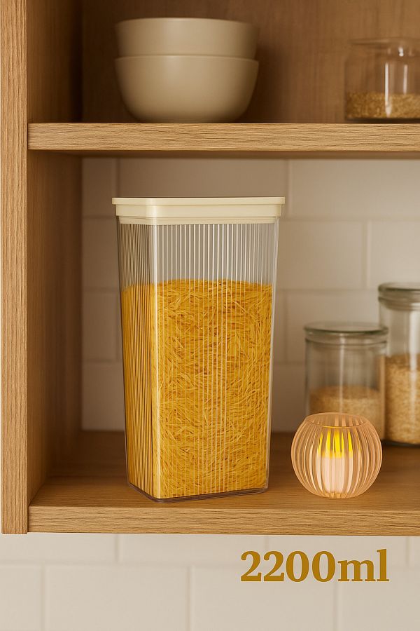 Arma House-White Lux Line Plus Food Storage Container 2200 ml 1