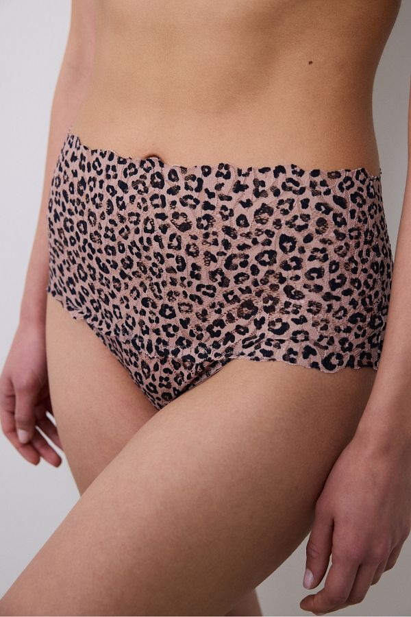 Penti-Leopard Curvy Highwaist Hellbraunes Slip-Höschen 1