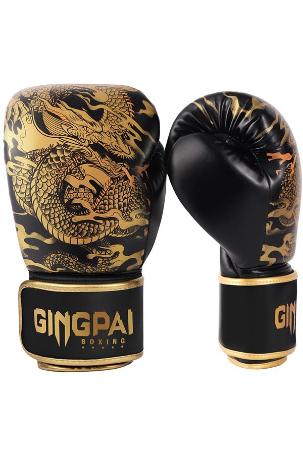 Choice-10oz ZGL Gold Black 10/12/14oz Dragon Boxing Gloves Professional Adult Sanda Muay Thai Fighting Glov 1