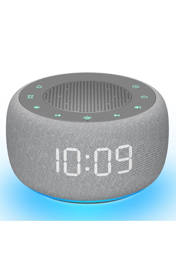 Choice-Gray-eu Plug Digital Alarm Clock 7-color Nightlight 4-5 Alarm Tones 9mins Snooze Table Clock Display 1