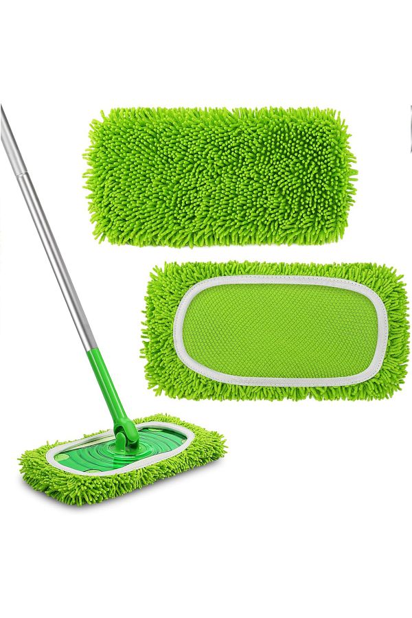 Choice-2 Pack Reusable Dry Sweeping Cloths Microfiber Wet Mop Pads Compatible with Swiffer Sweeper Mop R... 1