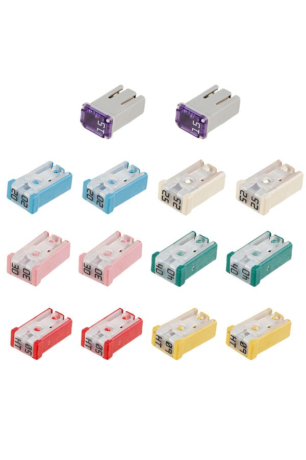 Choice-14pcs 14Pcs Car Fuses Assortment Kit 15-60A Replacement Fuses for Car/RV/Truck/Motorcycle Provide Ca 1