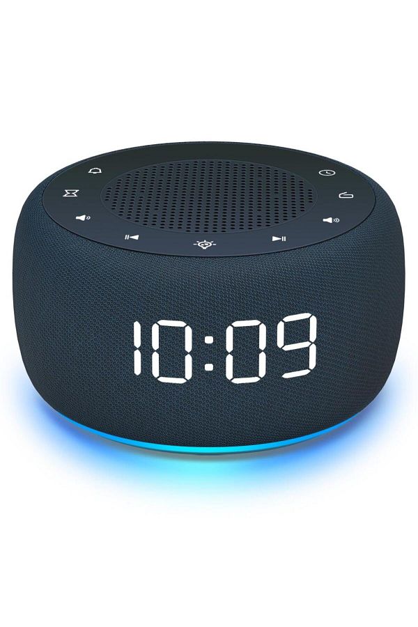 Choice-Navy-eu Plug Digital Alarm Clock 7-color Nightlight 4-5 Alarm Tones 9mins Snooze Table Clock Display 1