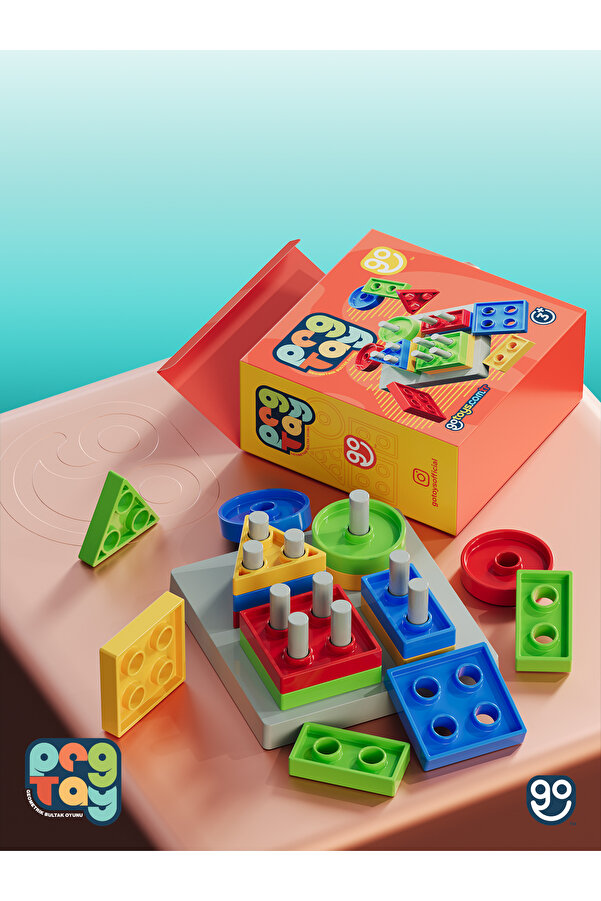 Go Toys Pag Tag Bultak Geometrik Şekiller Motor Beceri Geliştirici Eğitici Oyuncak Bebek Aktivite Oyuncağı