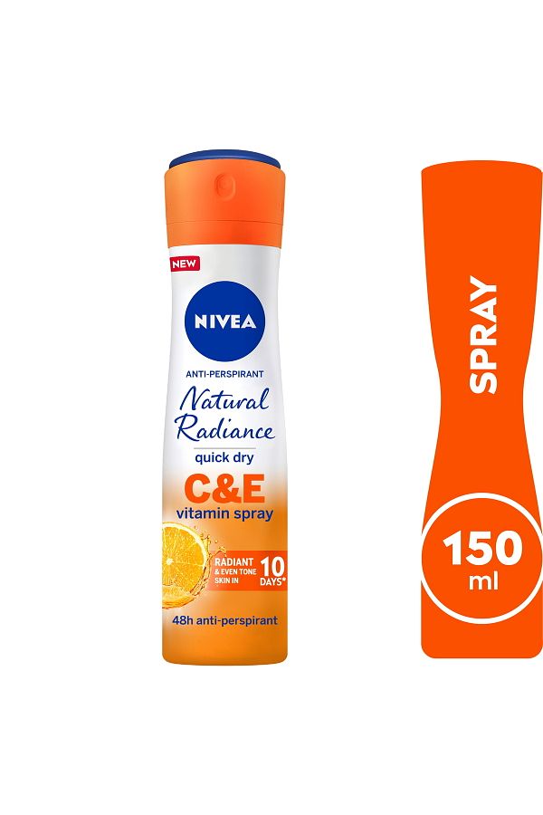 NIVEA-Natural Radiance Vitamin C&E Antiperspirant Spray for Women 150 ml 1