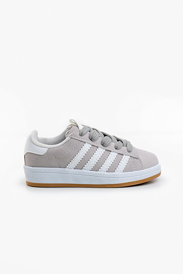 Shupe Çocuk Kız Erkek Bebek Spor Ayakkabı Taş Gri Beyaz Sneaker
