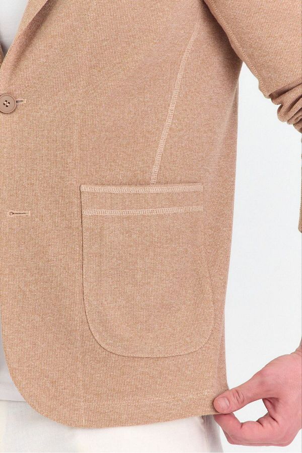 Savira-Slimfit Men's Sports Jacket Knitted Cotton Blended Fabric Full Stretching Fabric New Season 1