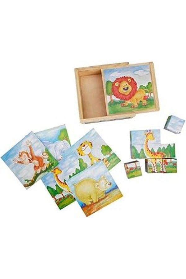 Calimera Toys-Wooden Cube Puzzle with Sliding Lid and Box 1