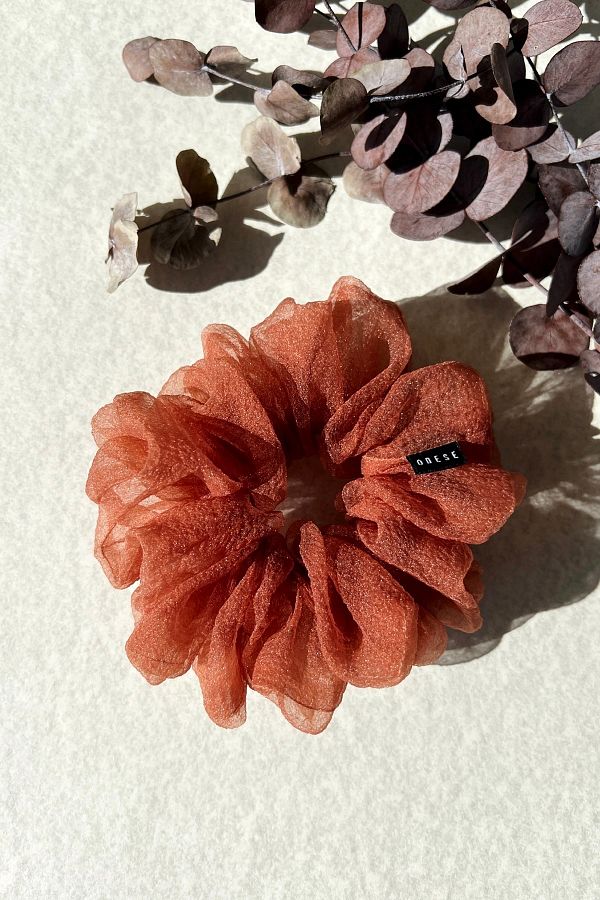ODESE DESIGN-Handmade Medium Size Organza Scrunchie Hair Clip 1