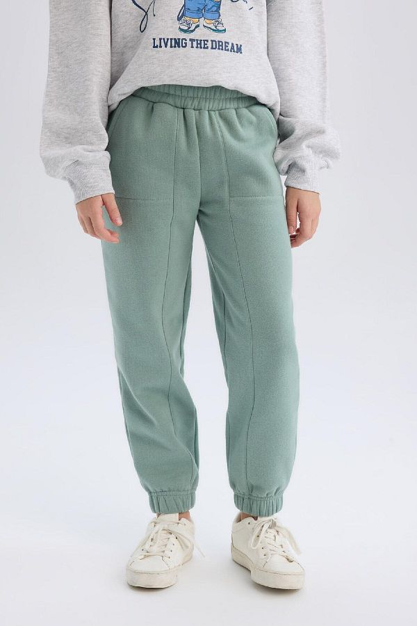 DeFacto-Girl - Basic Jogger Sweatpants with Elastic Waist and Pockets D3840A824Wn 1