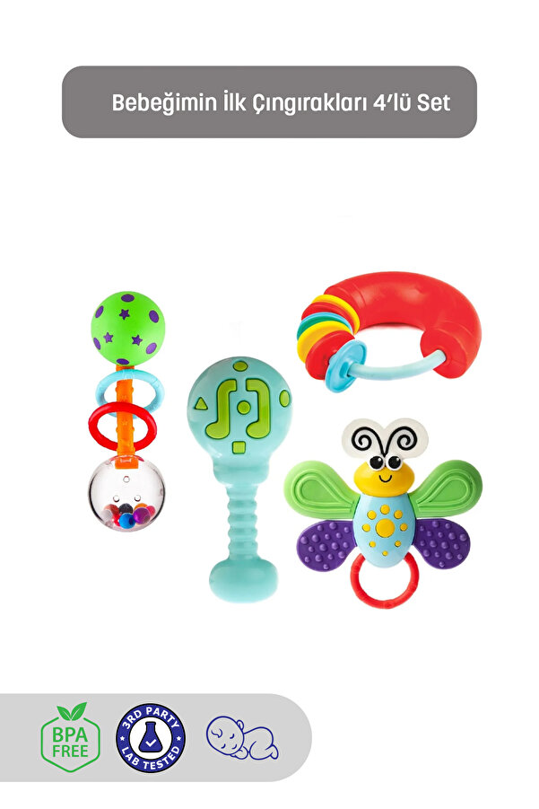 Kiki Bebeğimin Ilk Çıngırakları 4'lü Set