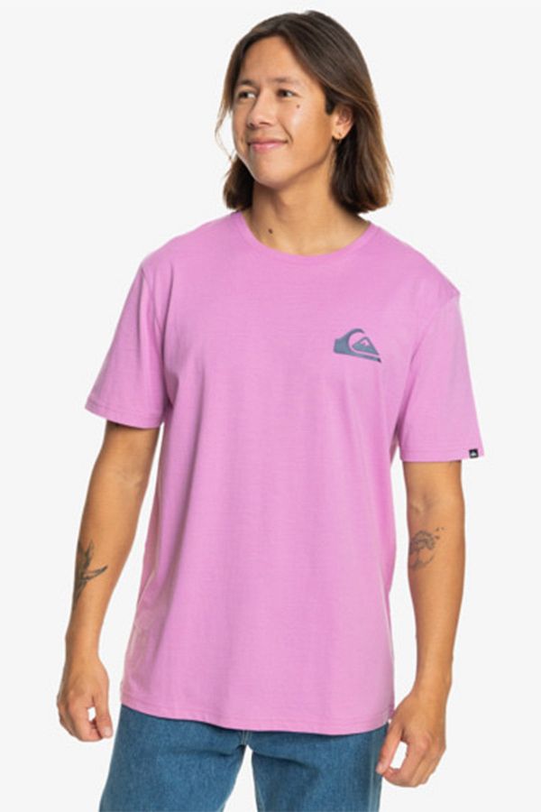 Quiksilver-تي شيرت MWMINILOGO باللون الوردي للرجال بأكمام قصيرة 1